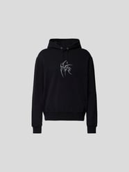 Hoodie aus reiner Bio-Baumwolle von HAN Kjobenhavn Grau / Schwarz - 42