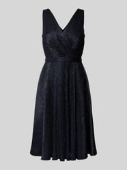 Cocktailkleid in Wickel-Optik von TROYDEN COLLECTION Blau - 37