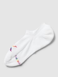 Sneakersokken met labelprint, model 'MEN FOOTIE' van Calvin Klein Jeans Wit - 21