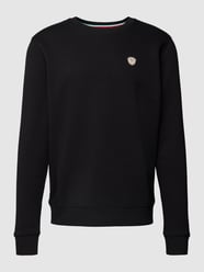 Sweatshirt mit Label-Detail Modell 'Nico' von 19V69 Italia Schwarz - 41