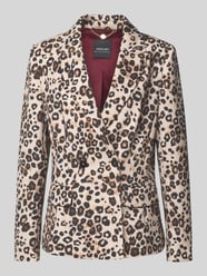 Regular fit colbert met all-over dierenprint van Marc Cain - 17