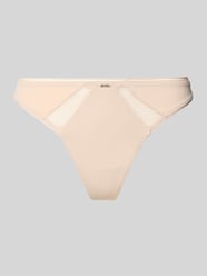 String mit Spitzen-Einsatz von BOSS Beige - 44