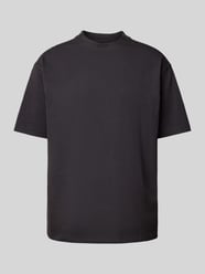 Oversized T-Shirt mit Label-Stitching von BOSS Orange Schwarz - 48