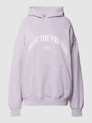 Oversized Hoodie mit Label-Print Modell 'Topa' von Pegador Lila - 9