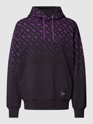 PLUS SIZE Hoodie mit Label-Patch - BOSS x Khaby 2.0 Modell 'LAME' von BOSS Grau / Schwarz - 14