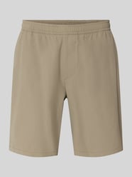 Szorty sportowe o kroju regular fit z nadrukiem z logo model 'TREVOL' od BOSS Green - 11