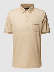 Poloshirt mit Kontraststreifen von HECHTER PARIS Beige - 27