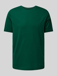 T-shirt met logostitching van Fynch-Hatton Groen - 2