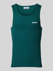 Tanktop mit Feinripp von REVIEW Grün - 3