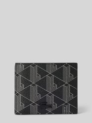 Portemonnaie mit Label-Detail Modell 'BILLFOLD' von Lacoste Schwarz - 4