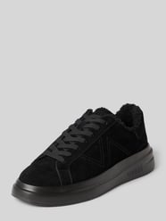 Sneaker aus Rindsnubuk mit Fleece-Futter Modell 'ELBA' von GUESS - 4