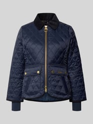kurtka pikowana o kroju slim fit z wyhaftowanym logo od Barbour - 3