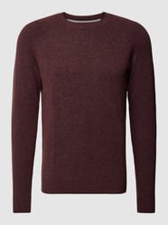 Strickpullover mit Rundhalsausschnitt von s.Oliver RED LABEL Bordeaux - 1