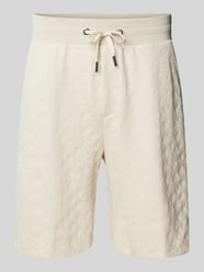 Regular Fit Sweatshorts mit Strukurmuster Modell 'Barlas' von JOOP! Collection Beige - 16