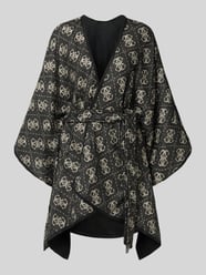 Poncho met logomotief en strikceintuur van Guess - 11