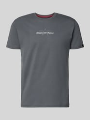 t-shirt z detalem z logo od Alpha Industries - 17