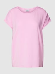 T-shirt met ronde hals, model 'PLAIN' van Vero Moda Roze - 30