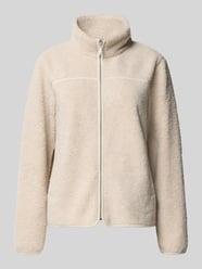 Regular Fit Teddy Jacke mit seitlichen Eingrifftaschen von Tom Tailor Beige - 31