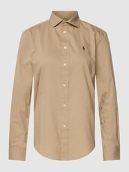 Katoenen hemdblouse met labelstitching van Polo Ralph Lauren Wit - 44