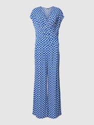 Jumpsuit mit Allover-Muster von ROBE LÉGÈRE Blau - 40