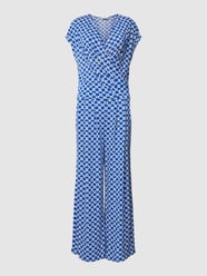 Jumpsuit mit Allover-Muster von ROBE LÉGÈRE Blau - 38