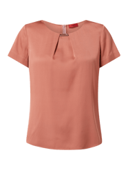 Blouseshirt van een mix van zijde en elastaan, model 'Cellis' van HUGO Roze - 1