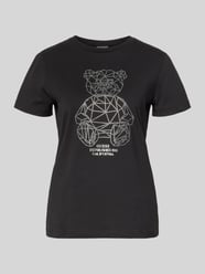 t-shirt z obszyciem ozdobnymi kamieniami i okrągłym dekoltem od GUESS Activewear - 2