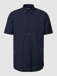 Koszula casualowa o kroju slim fit z fakturowanym wzorem model ‘DOBBY’ od Esprit Niebieski - 18