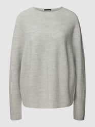 Gebreide pullover met ronde hals, model 'MAILA' van Drykorn Grijs / zwart - 36