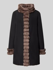 Regular fit lange jas met imitatiebont van PETITE M. Beige - 1