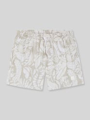 regular fit zwembroek met all-over motief model 'PIRANHA' van BOSS Beige - 17