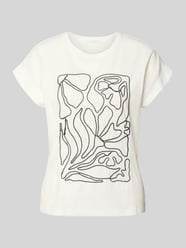 t-shirt z haftem i okrągłym dekoltem od Christian Berg Woman - 19