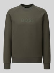 Sweatshirt mit tonalem Logo-Schriftzug Modell 'Salbo' von BOSS Green - 23
