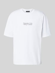 Oversized T-Shirt mit Label- und Statement-Print Modell 'Ramon' von Pegador - 42