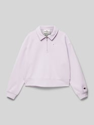 Sweatshirt mit Logo-Stitchings von CHAMPION Lila - 45