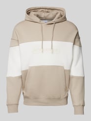 Hoodie mit Label-Print Modell 'LEGACY' von Jack & Jones Beige - 35