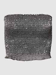 Bandeau-Top mit Muschelsaum Modell 'KATE' von REVIEW Silber - 17