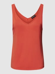 Tanktop met V-hals, model 'Columbine' van Soaked in Luxury Rood - 35