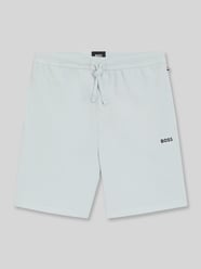 Szorty dresowe o kroju regular fit z mieszanka bawełny od BOSS - 1
