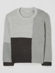 Sweter z dekoltem okrągłym   od Tom Tailor Szary - 38