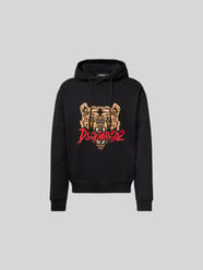 Hoodie mit Label-Print von Dsquared2 Schwarz - 16