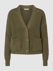 Cropped Strickjacke mit V-Ausschnitt von Esprit Grün - 31