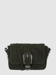 Crossbodytas van suède, model 'Silke'  van Treats Groen - 7