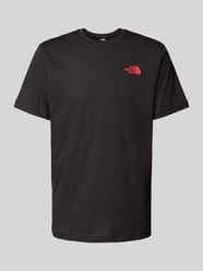 T-Shirt mit Label-Print von The North Face Schwarz - 16