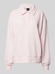 Sweatshirt mit Umlegekragen von Gina Tricot Rosa - 24