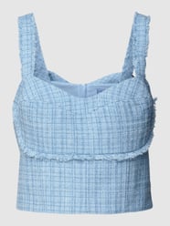 Top mit Glencheck-Muster Modell 'EMILY' von Guess Blau - 27