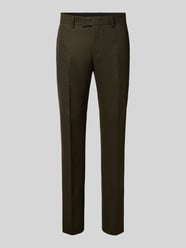 Regular fit pantalon met persplooien, model 'Tenuta' van Tiger Of Sweden Groen - 11