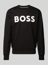 Sweatshirt mit Label-Print Modell 'Soleri' von BOSS Schwarz - 22