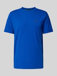 T-Shirt mit Label-Print von BOSS Green Blau - 11