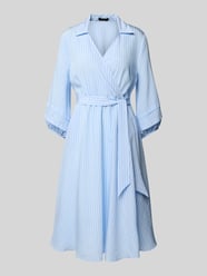 Hemdblusenkleid mit Bindegürtel von More & More - 2